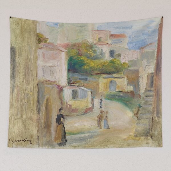 Item preview, Vue De Village Route a Cagnes by Pierre-Auguste Renoir: Impressionist Village Poster designed and sold by artofuniverse.