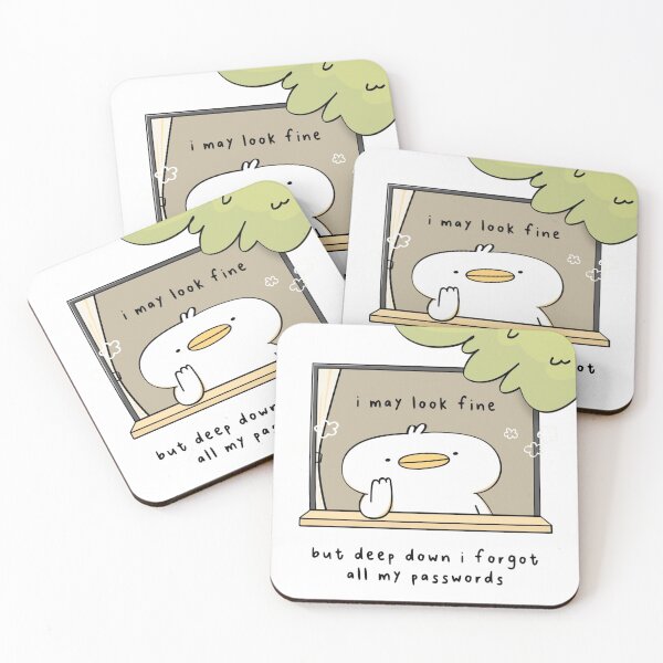 Item preview, Funny Forgot My Passwords Duck - Relatable Tech Humor designed and sold by ahabboud.
