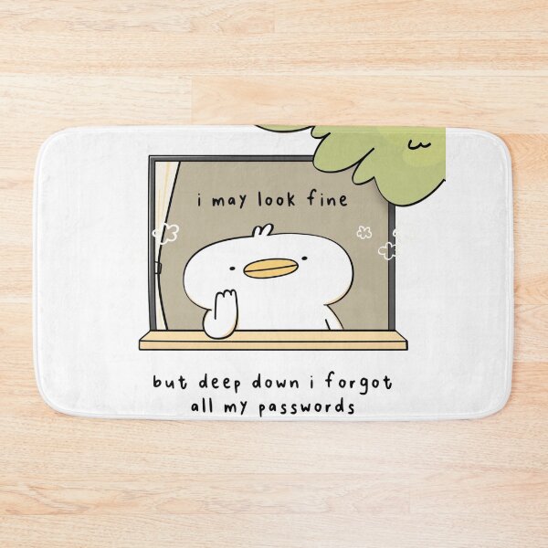 Item preview, Funny Forgot My Passwords Duck - Relatable Tech Humor designed and sold by ahabboud.
