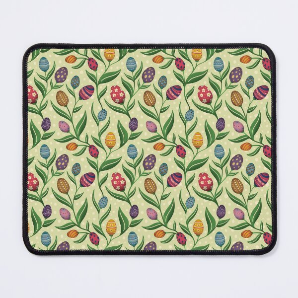 Item preview, Floral Easter egg pattern green – spring-like, playful design designed and sold by InkofNocturna.