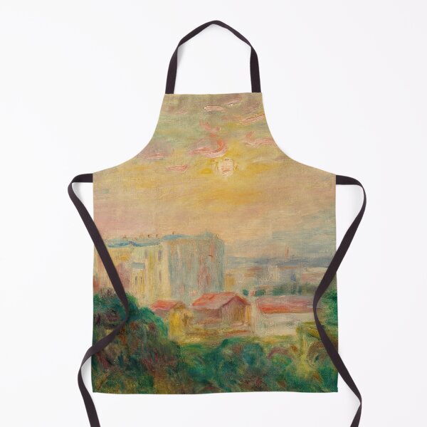 Item preview, Vue De Montmartre by Pierre-Auguste Renoir: Dreamy Impressionist Cityscape Poster designed and sold by artofuniverse.