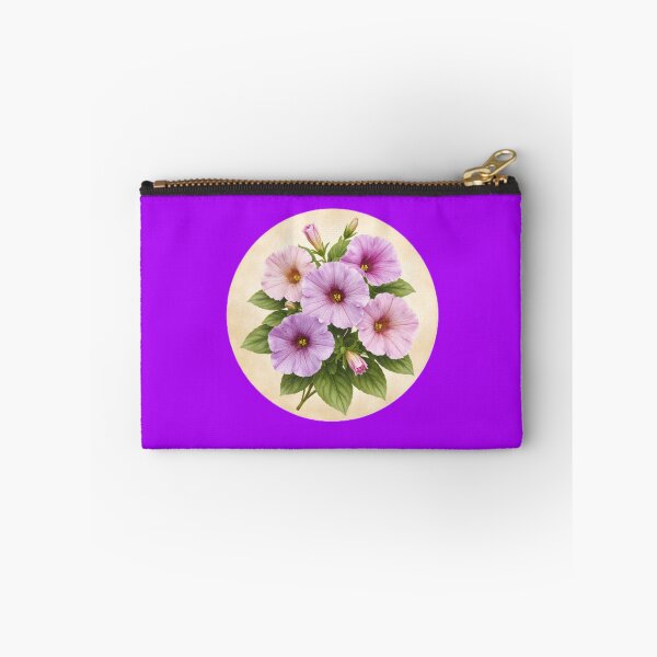 Item preview, Petunia Charm – Soft Trumpet Bloom Botanical Circle designed and sold by TheJoyfulPen.