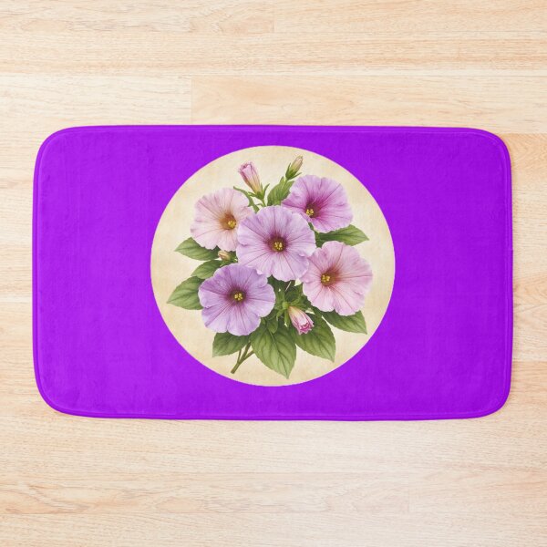 Item preview, Petunia Charm – Soft Trumpet Bloom Botanical Circle designed and sold by TheJoyfulPen.