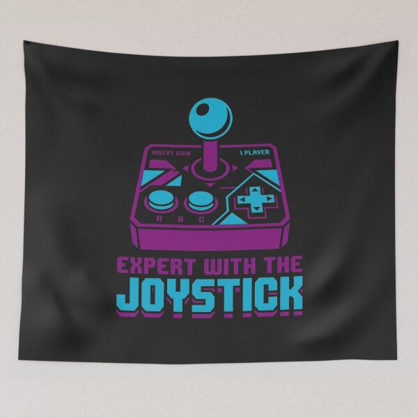 Item preview, Expert With The Joystick Retro Arcade designed and sold by KeremYurtseven.