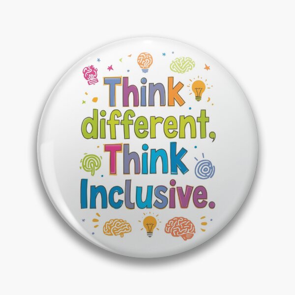 Item preview, Think Different Think Inclusive | Neurodiversity Message designed and sold by YvkafromPoland.