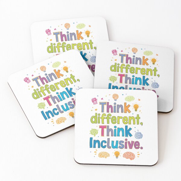 Item preview, Think Different Think Inclusive | Neurodiversity Message designed and sold by YvkafromPoland.