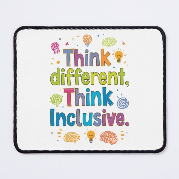 Item preview, Think Different Think Inclusive | Neurodiversity Message designed and sold by YvkafromPoland.