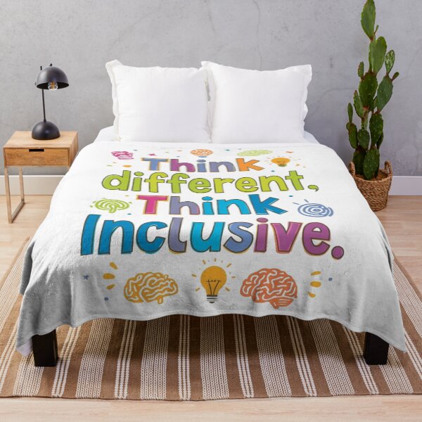 Item preview, Think Different Think Inclusive | Neurodiversity Message designed and sold by YvkafromPoland.