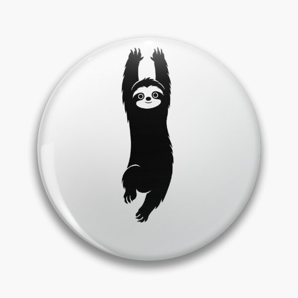 Item preview, Cute Hanging Sloth Silhouette designed and sold by RetroPop23.