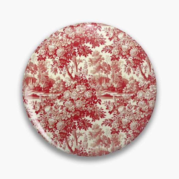 Item preview, Vintage Red French Floral Pattern designed and sold by LouieVanille.