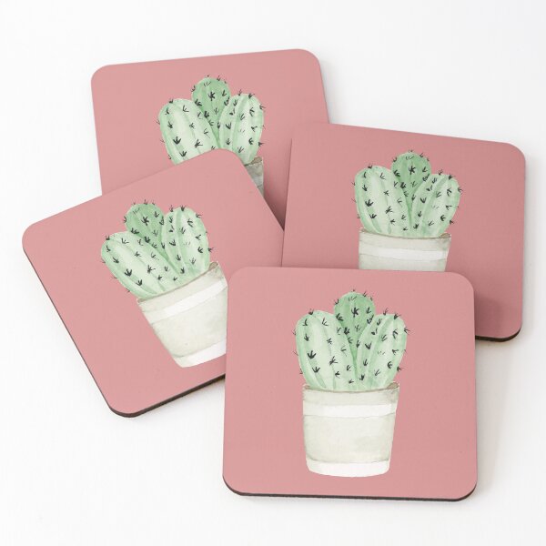 Item preview, Watercolor Potted Cactus  designed and sold by ThisArtMama.