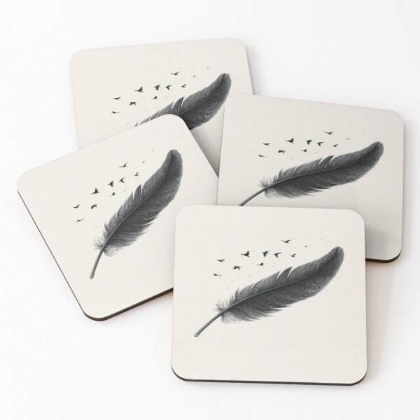 Item preview, Birds flying from a feather designed and sold by anytka.