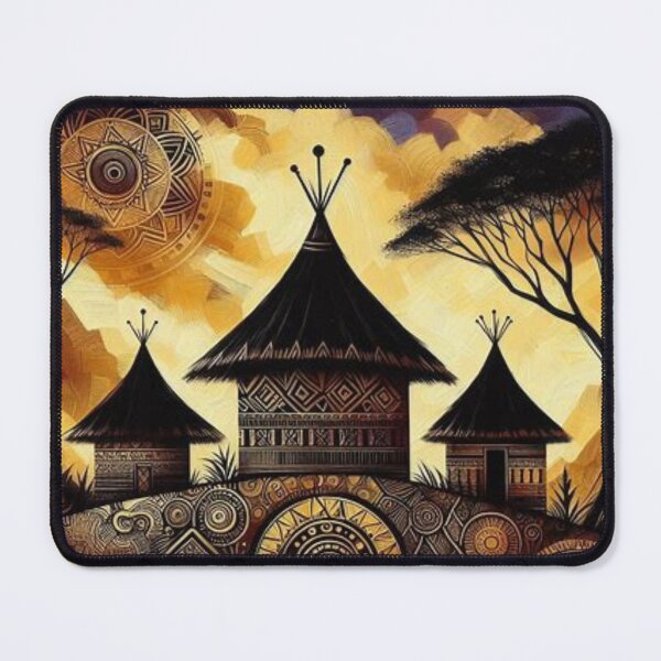 Item preview, Huts, Tribal Art Style  designed and sold by Shs-Kenya.