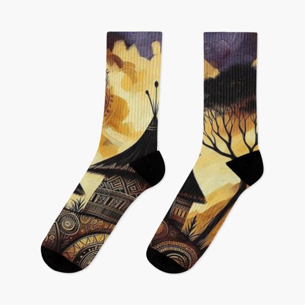Item preview, Huts, Tribal Art Style  designed and sold by Shs-Kenya.