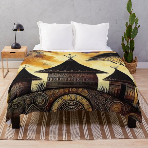 Item preview, Huts, Tribal Art Style  designed and sold by Shs-Kenya.