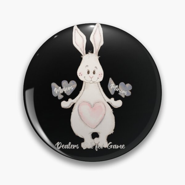 Item preview, Bridge card game, Bunny cartoon, Dealers bid for Game designed and sold by DebbieJoyArt.