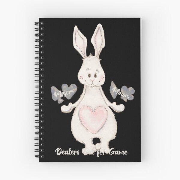 Item preview, Bridge card game, Bunny cartoon, Dealers bid for Game designed and sold by DebbieJoyArt.