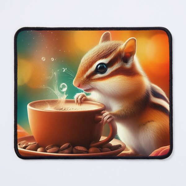 Item preview, Chipmunk Drinking Coffee: “Chipmunk Chai” designed and sold by The Coffee Critters.