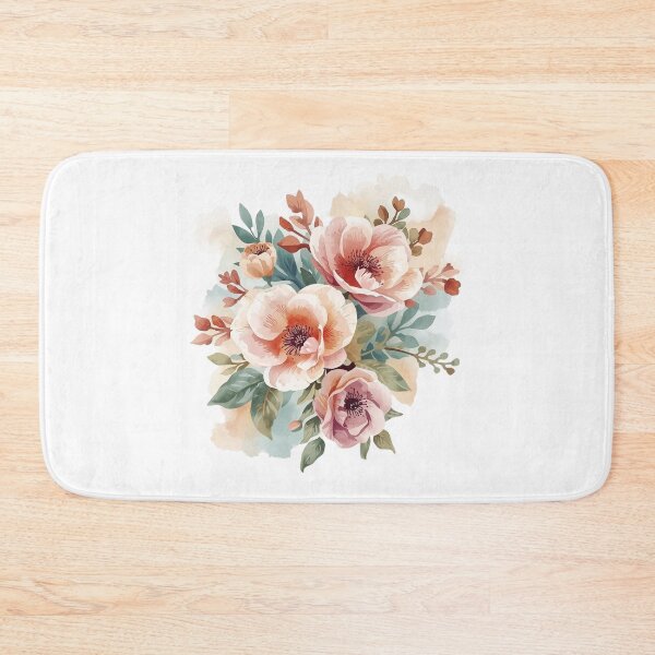 Item preview, Watercolor Floral Bouquet – Elegant Botanical Art designed and sold by Joyfulfabric.
