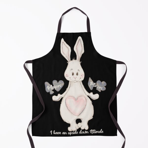 Item preview, Bridge card game, Bunny cartoon, I have an upside down attitude designed and sold by DebbieJoyArt.