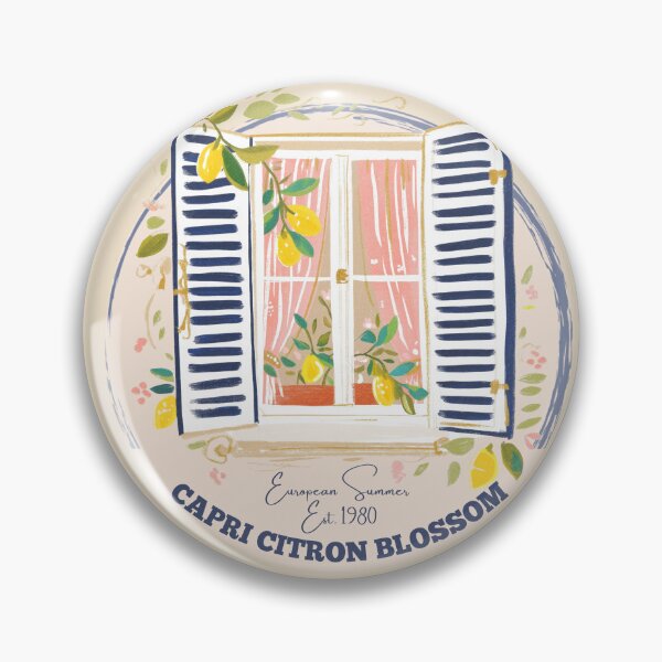 Item preview, Capri Citron Blossom — European Summer Lemon Watercolor Vintage designed and sold by ChasingRabbit05.