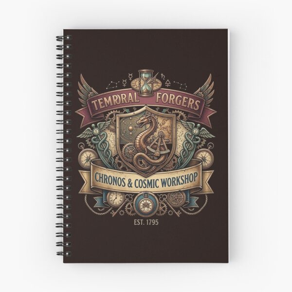 Item preview, Temporal Forgers – Chronos & Cosmic Workshop Emblem Design designed and sold by Dogandesighn.