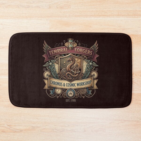 Item preview, Temporal Forgers – Chronos & Cosmic Workshop Emblem Design designed and sold by Dogandesighn.
