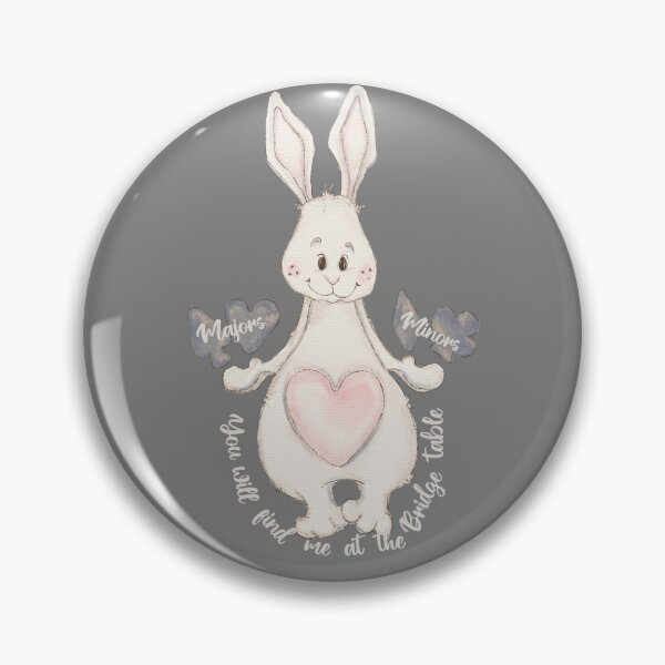 Item preview, Contract Bridge, card game, Bunny cartoon, Majors, Minors designed and sold by DebbieJoyArt.