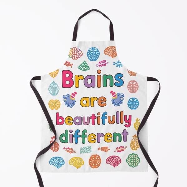 Item preview, Beautifully Different Brains | Neurodiversity Pride Quote designed and sold by YvkafromPoland.
