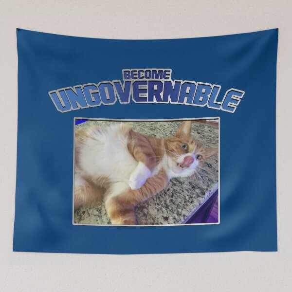 Item preview, Cat Become Ungovernable - Fielder the Cat designed and sold by ReggieRaggz.
