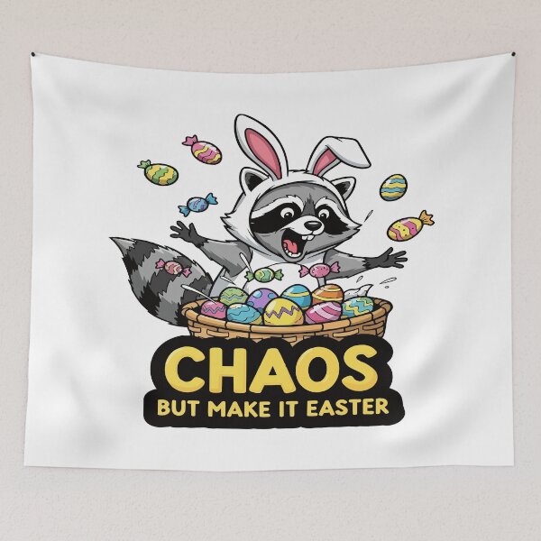 Item preview, TRASH PANDA EASTER DAY CHAOS BUT MAKE IT EASTER designed and sold by Uglyandcute.