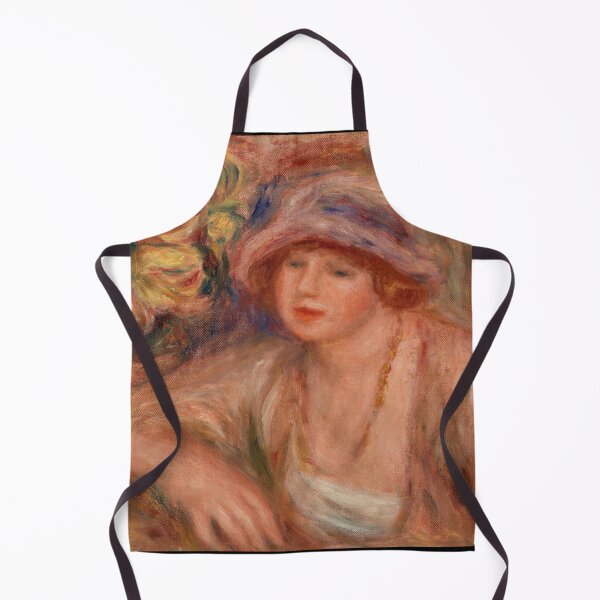 Item preview, Woman Leaning Femme Accoudee by Pierre-Auguste Renoir: Romantic Impressionist Portrait designed and sold by artofuniverse.