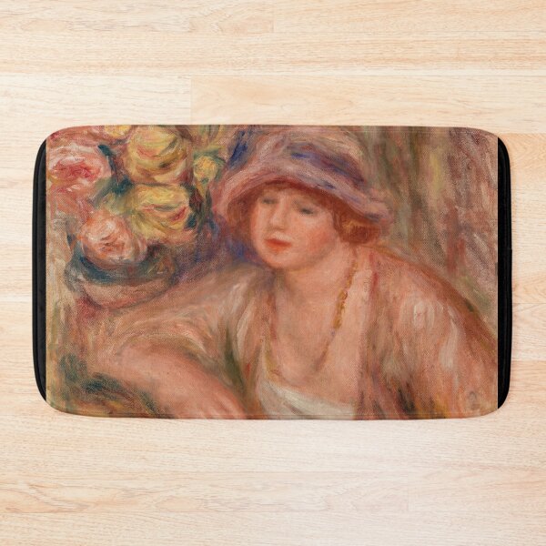 Item preview, Woman Leaning Femme Accoudee by Pierre-Auguste Renoir: Romantic Impressionist Portrait designed and sold by artofuniverse.