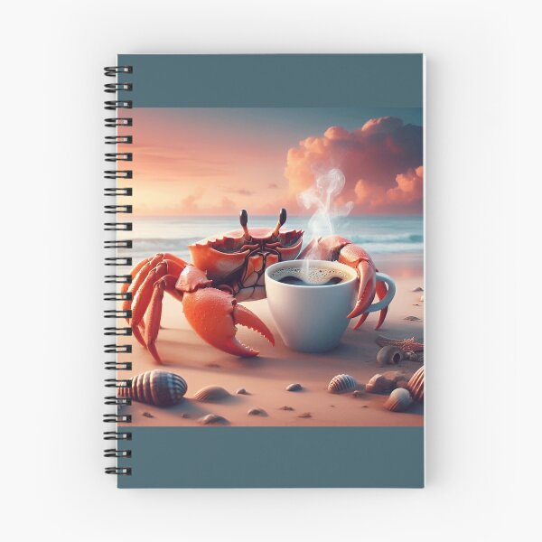 Item preview, Crab Drinking Coffee: “Crab Coffee” designed and sold by The Coffee Critters.