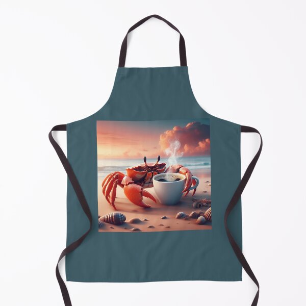 Item preview, Crab Drinking Coffee: “Crab Coffee” designed and sold by The Coffee Critters.