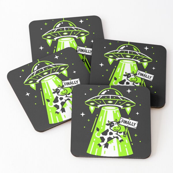 Item preview, UFO Abducting Cow designed and sold by KeremYurtseven.