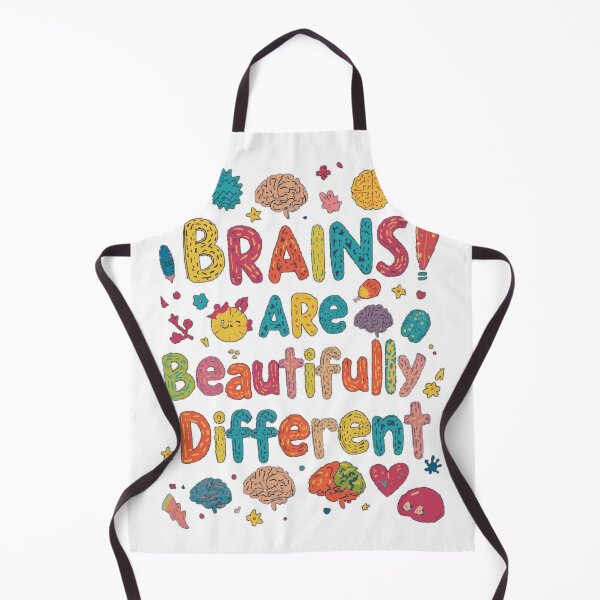 Item preview, Beautifully Different Brains | Neurodiversity Pride Quote designed and sold by YvkafromPoland.