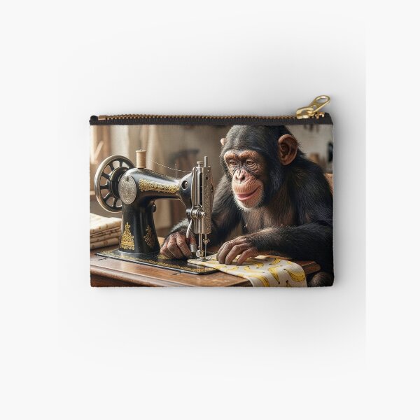 Item preview, Chimpanzee Sews a Pair of Banana Jammies designed and sold by Tridentulus.
