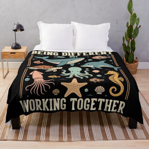 Item preview, Sea Life Unity: Being Different But Working Together designed and sold by TshirtsOnline-.
