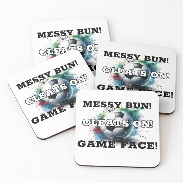 Item preview, Messy Bun Cleats On Game Face Soccer designed and sold by MartinTees.