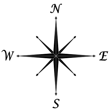 Artwork thumbnail, Compass Simple by rewstudio