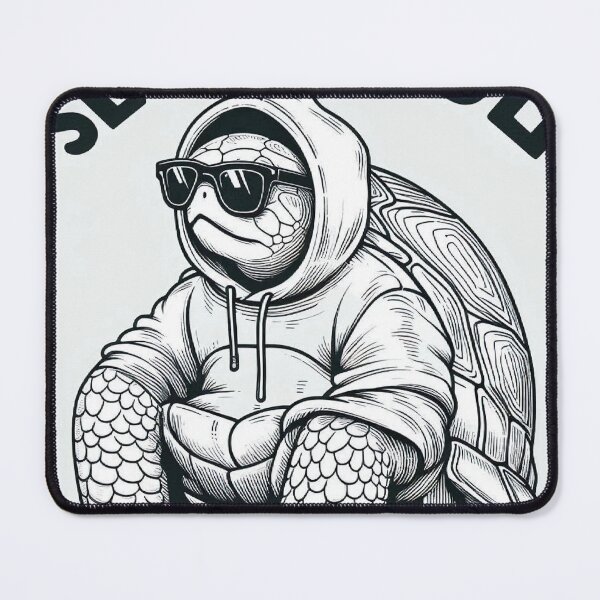 Item preview, Cool Turtle in Hoodie – Slow But Cool Funny Minimalist Design designed and sold by Mitaudesign.