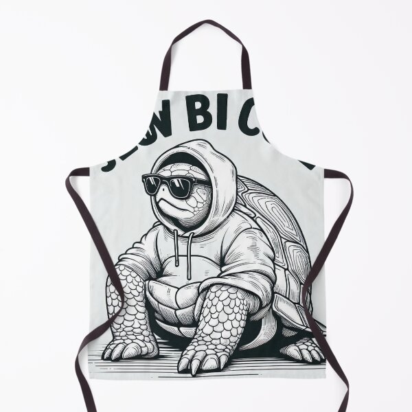 Item preview, Cool Turtle in Hoodie – Slow But Cool Funny Minimalist Design designed and sold by Mitaudesign.