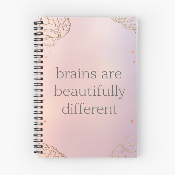 Item preview, Beautifully Different Brains | Neurodiversity Pride Quote designed and sold by YvkafromPoland.
