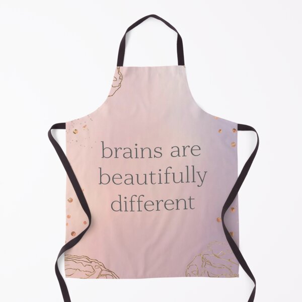 Item preview, Beautifully Different Brains | Neurodiversity Pride Quote designed and sold by YvkafromPoland.