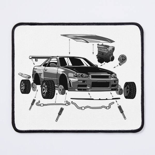 Item preview, JDM Skyline Exploded View designed and sold by MKDSN.