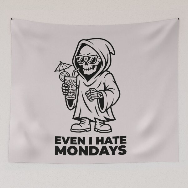 Item preview, Even I Hate Mondays Grim Reaper designed and sold by KeremYurtseven.