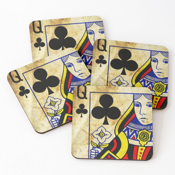Item preview, Vintage Queen of Clubs Playing Card designed and sold by Kiddygifts.