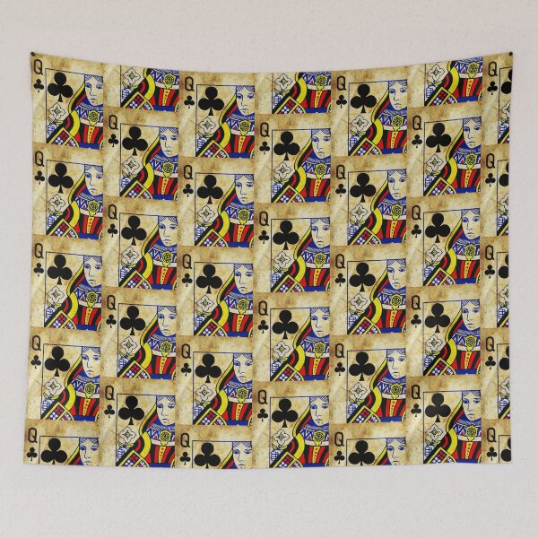 Item preview, Vintage Queen of Clubs Playing Card designed and sold by Kiddygifts.