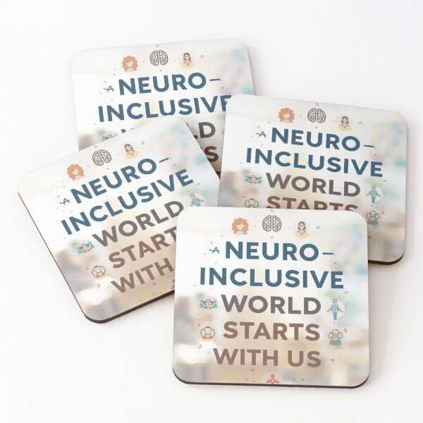 Item preview, A Neuro-Inclusive World Starts With Us | Inclusion Quote designed and sold by YvkafromPoland.